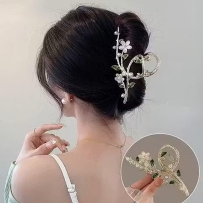 Floral Pearl Hair Stick Pin – Elegant Luxury Hair Accessory with Tassel